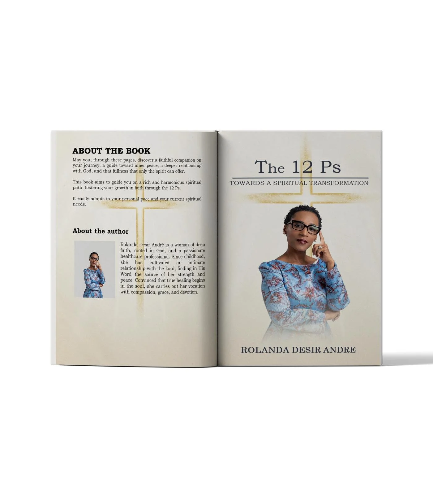 Open presentation of The 12 P's showing the book cover and information about the book and author
